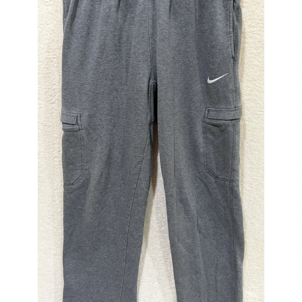 Nike Mens Fleece Cargo Sweatpants Gray Joggers Size Medium 586385 Comfort